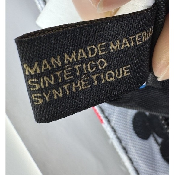 Disney Mickey & Minnie Zip Top Iconic Print Heart Travel Tote Bag - Picture 13 of 14